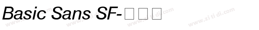 Basic Sans SF字体转换
